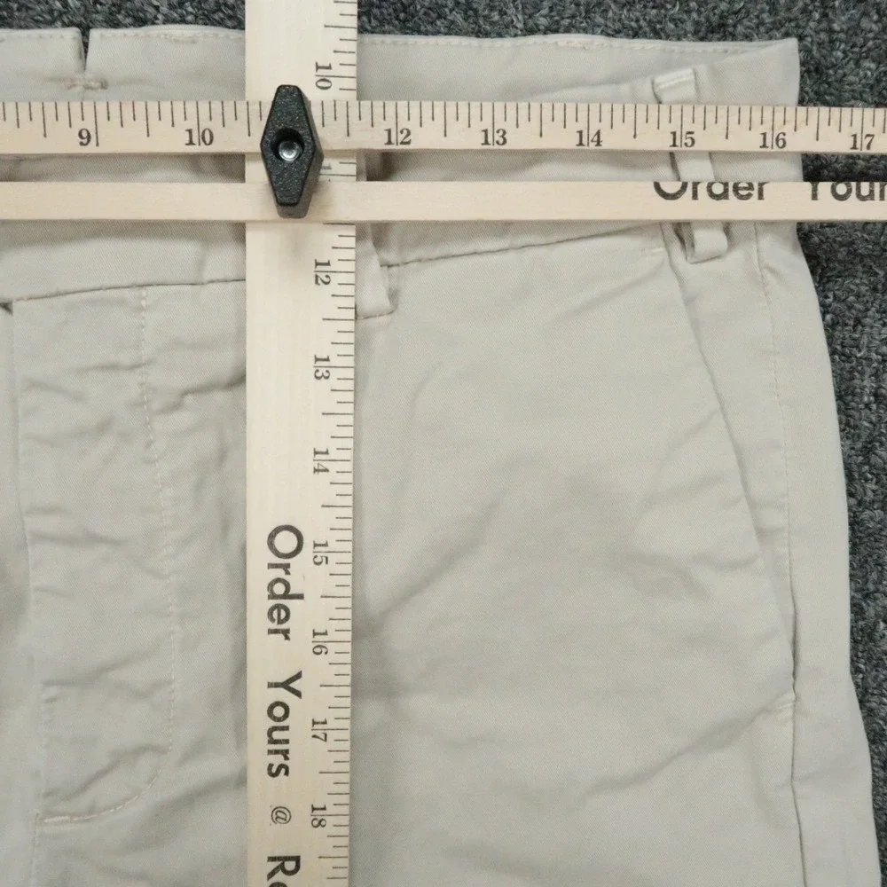 Peter Millar Pants Mens 33x30 Khaki Tan Concorde Garment Dyed Chino Stretch Golf